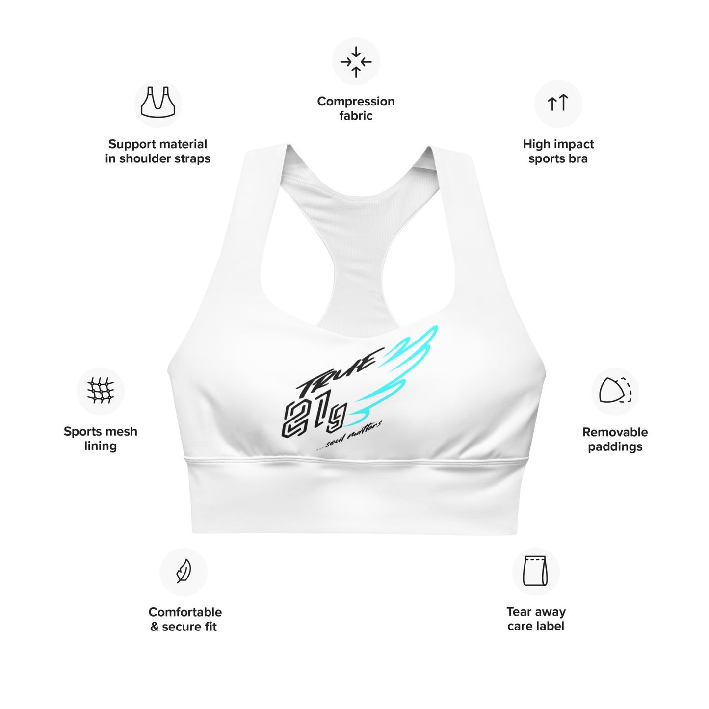 TRUE21G LONGLINE SPORTS BRA ORIGINAL LABEL