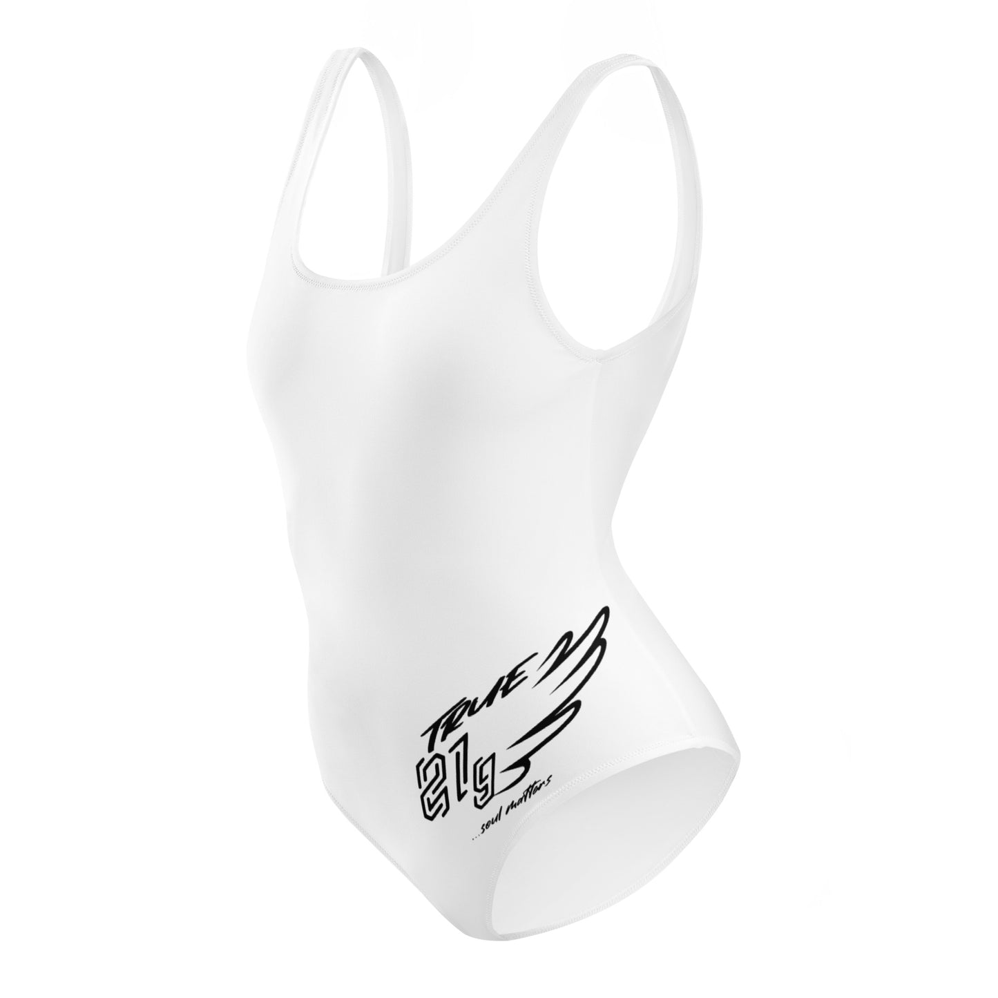 TRUE21G SWIMSUITE WHITE BLACK LABEL