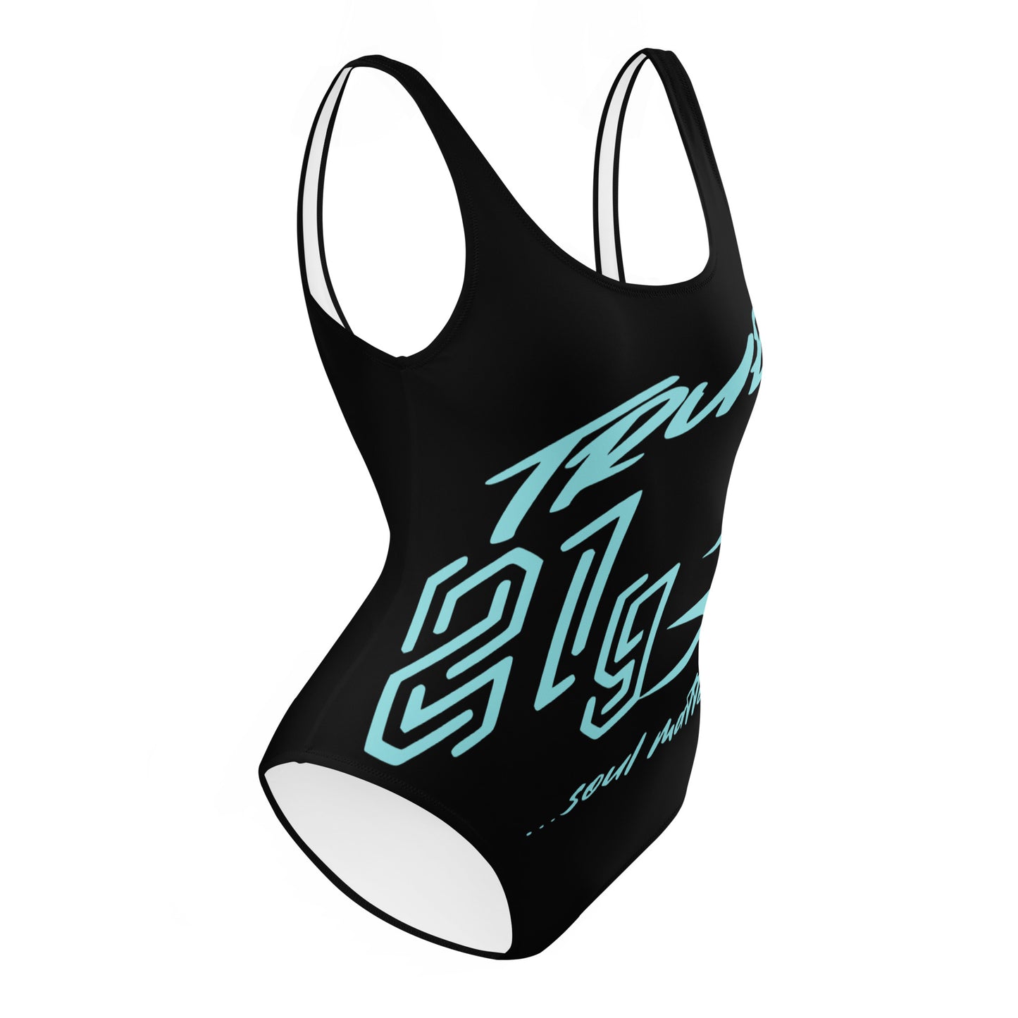 TRUE21G SWIMSUITE BLACK BLUE LABEL