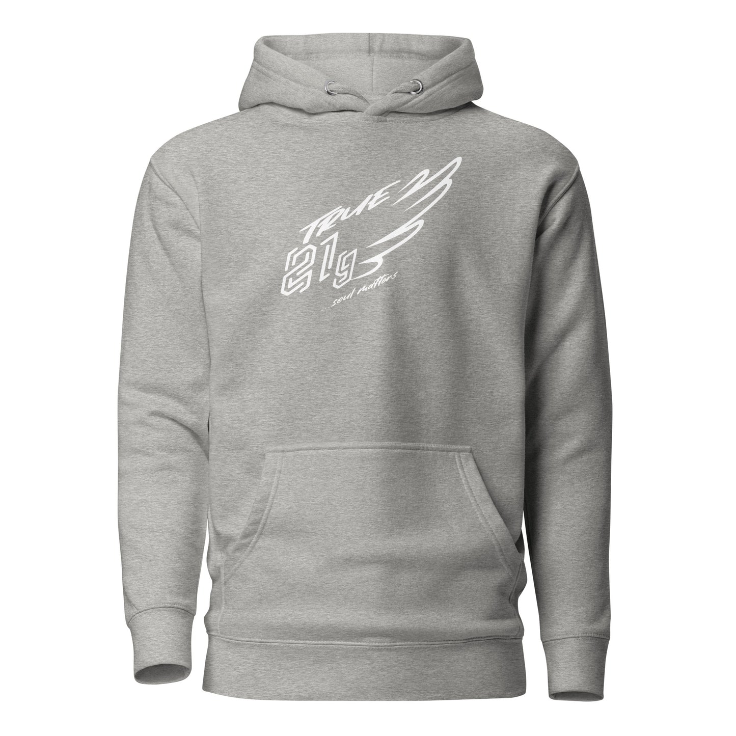 TRUE21G KANGAROO HOODIE WHITE LABEL