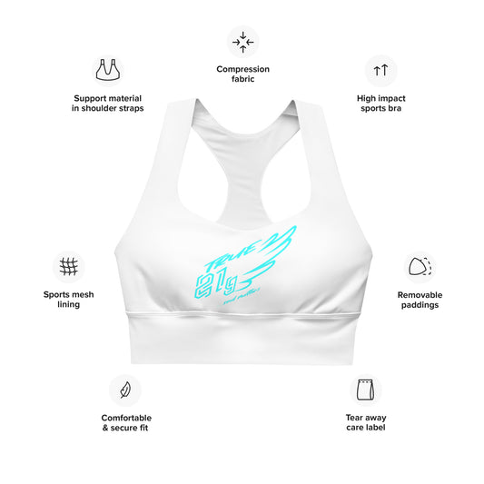 TRUE21G LONGLINE SPORTS BRA BLUE LABEL