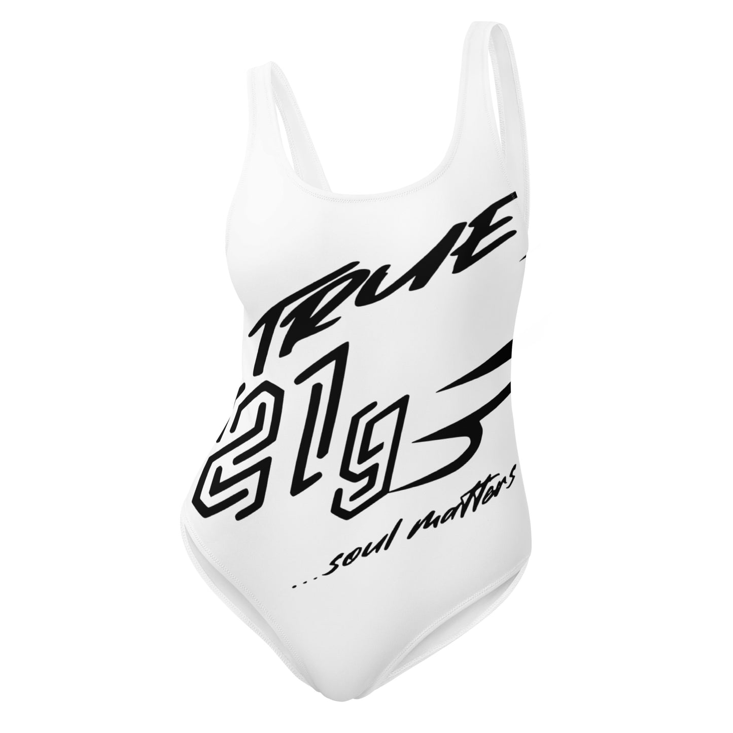 TRUE21G SWIMSUITE WHITE BLACK LABEL