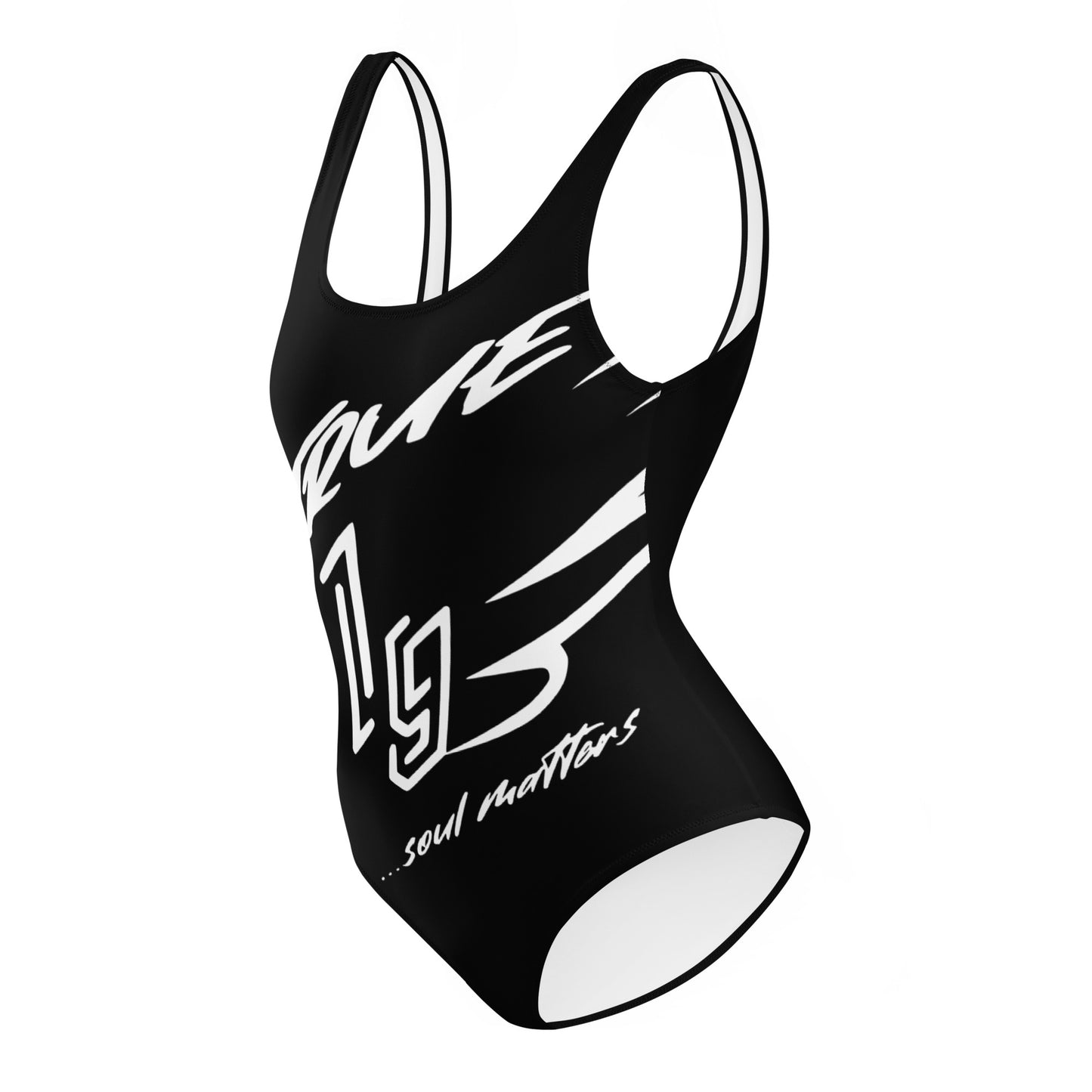 TRUE21G SWIMSUITE BLACK WHITE LABEL