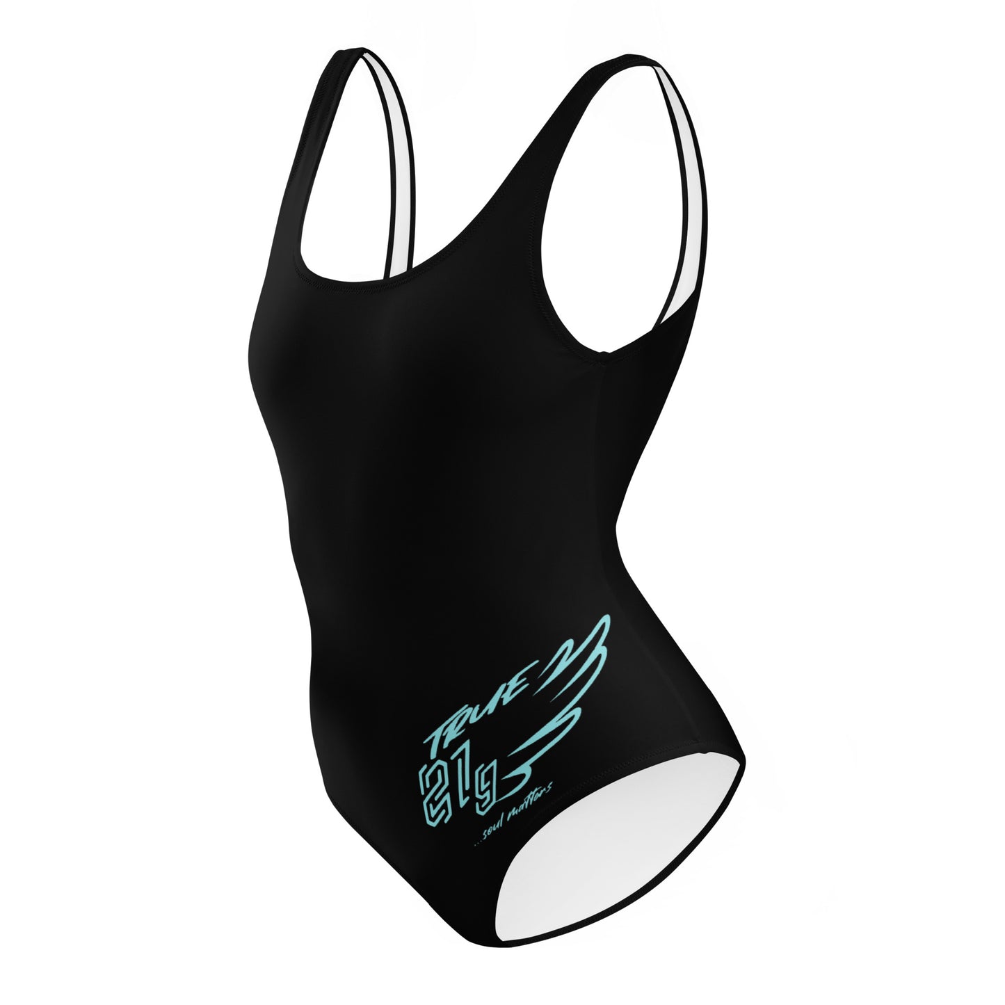 TRUE21G SWIMSUITE BLACK BLUE LABEL
