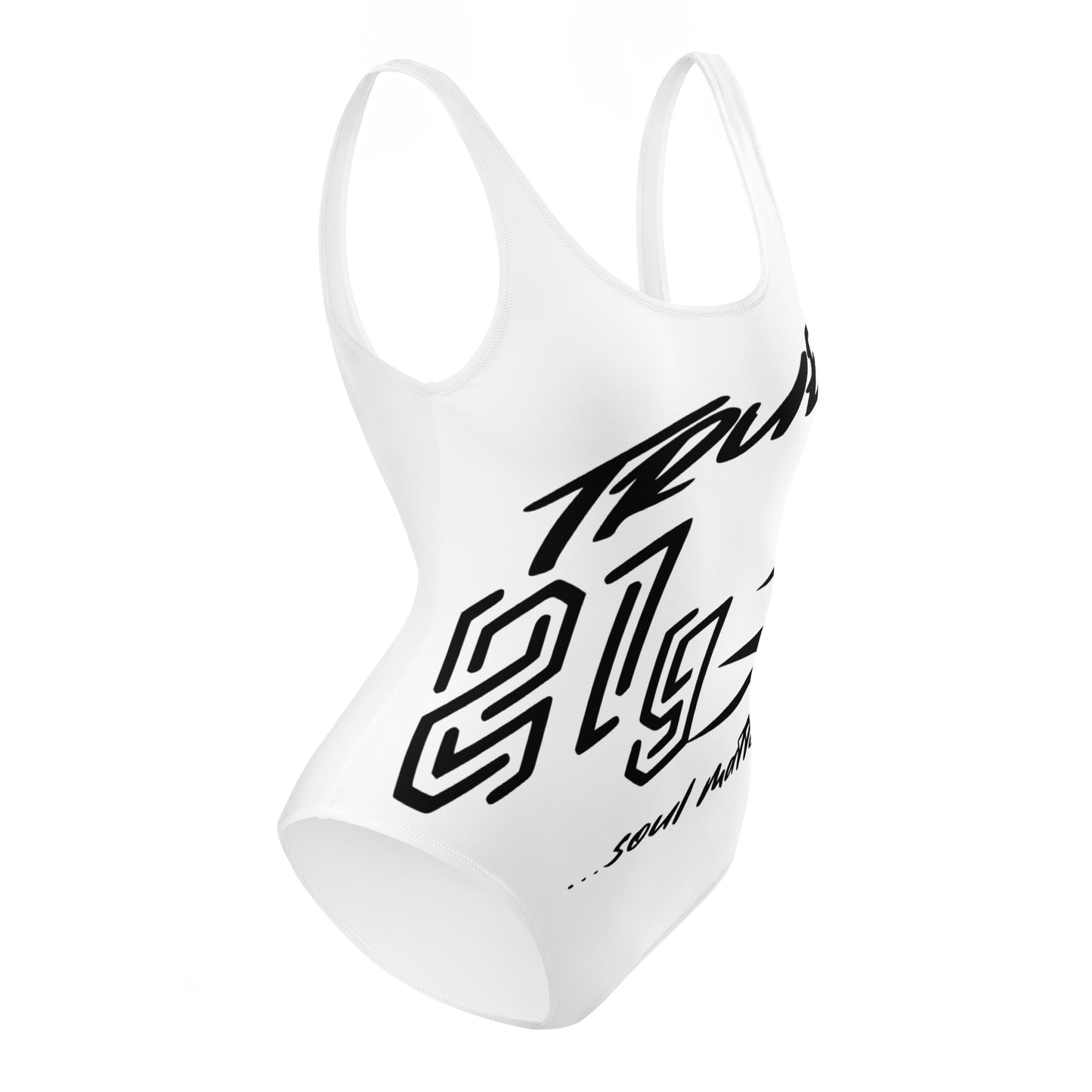 TRUE21G SWIMSUITE WHITE BLACK LABEL