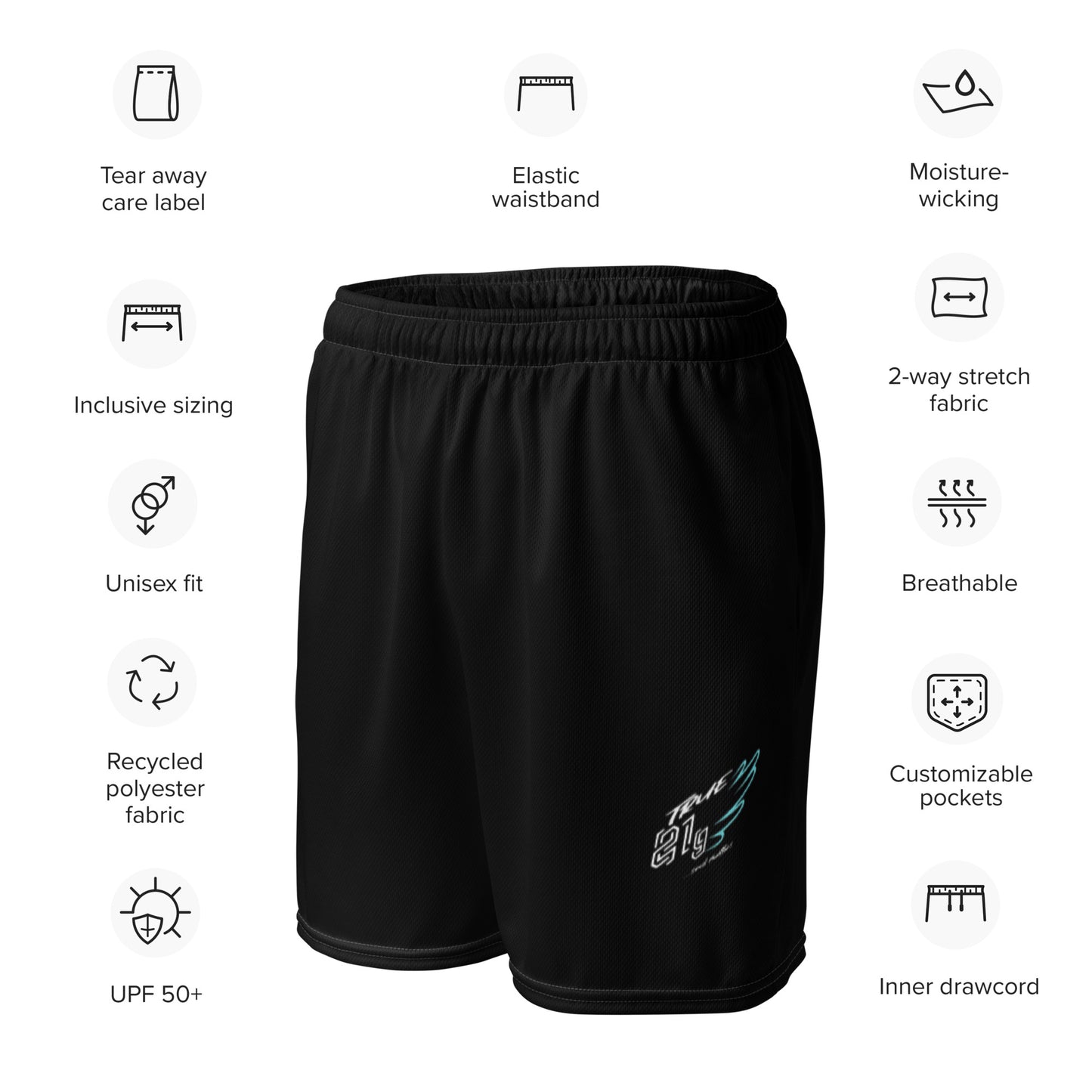 GYM SHORT BLACK ORIGINAL LABEL