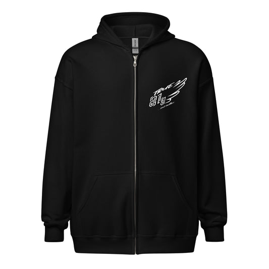 TRUE21G ZIP HOODIE WHITE LABEL
