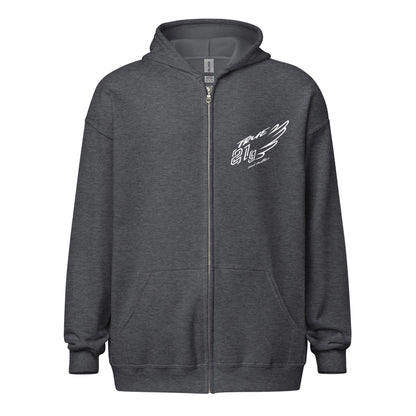 TRUE21G ZIP HOODIE WHITE LABEL