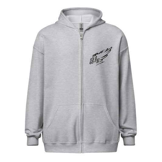 TRUE21G ZIP HOODIE BLACK LABEL