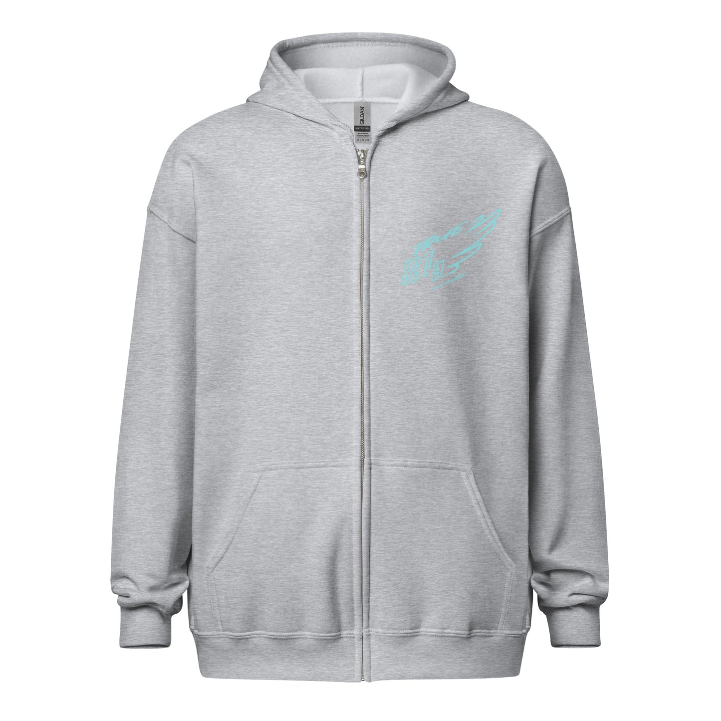 TRUE21G ZIP HOODIE BLUE LABEL