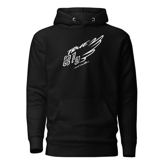 TRUE21G KANGAROO HOODIE WHITE LABEL