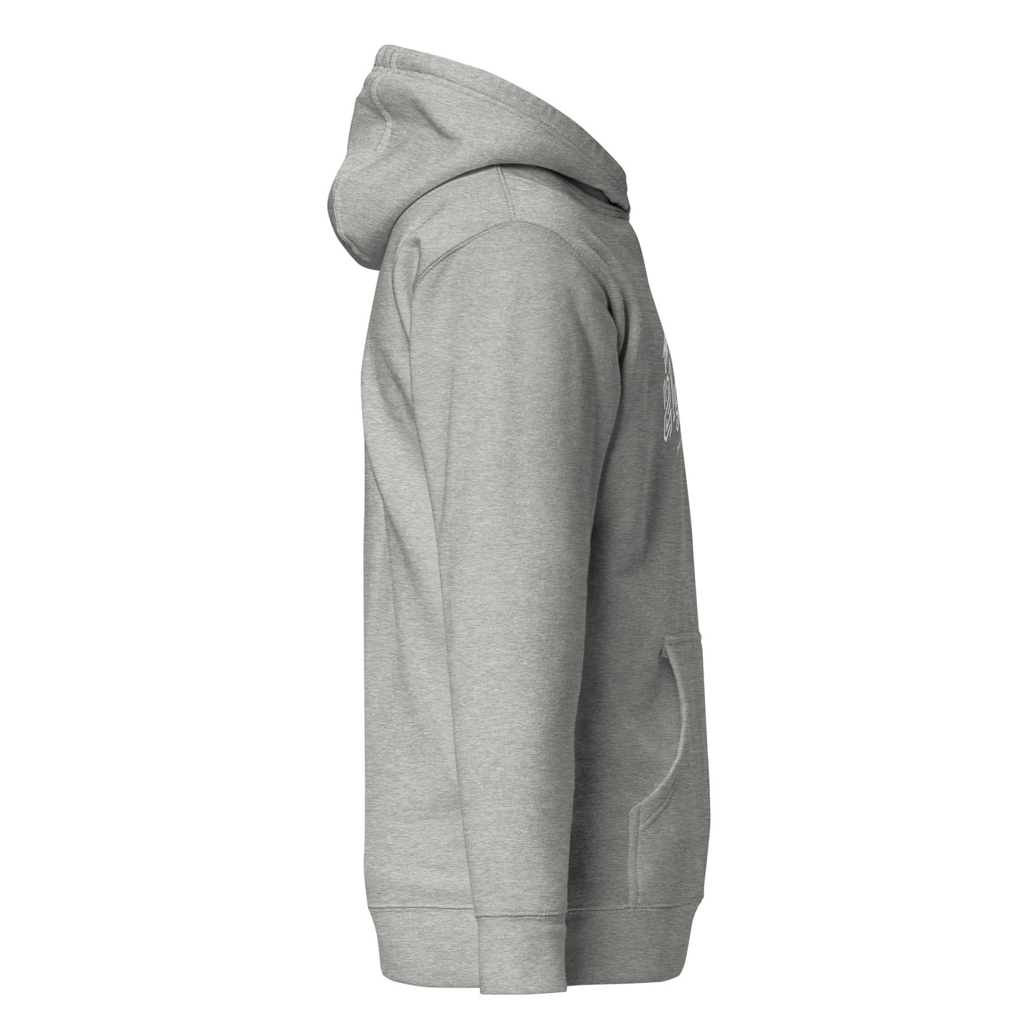 TRUE21G KANGAROO HOODIE WHITE LABEL